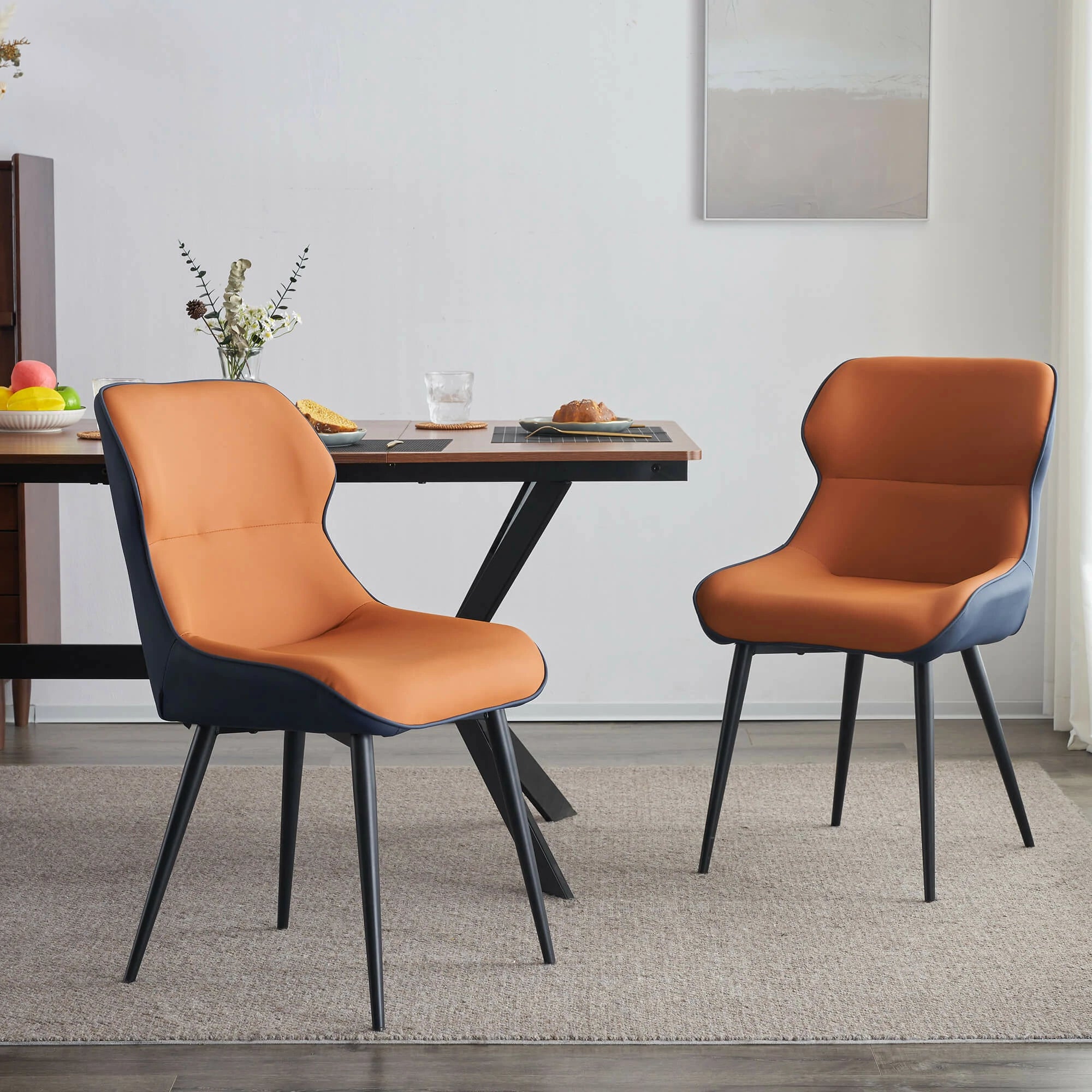 Leather Dining Chair - Ergonomic & Upholstered – EYYTHUNG