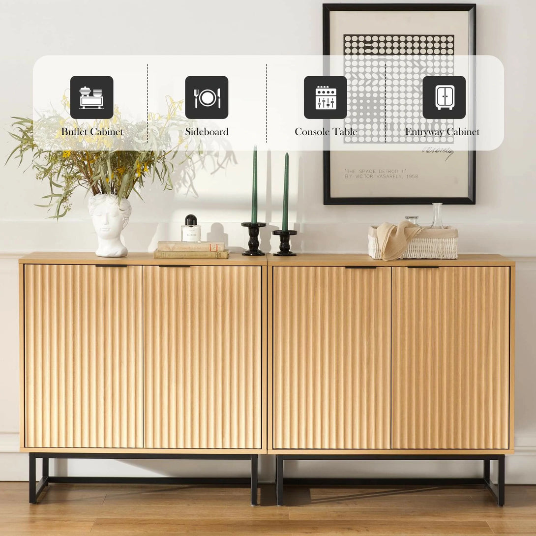 Fluted Storage Unit Fluted Storage Cabinet - Stylish & Luxury | Eyythung – EYYTHUNG