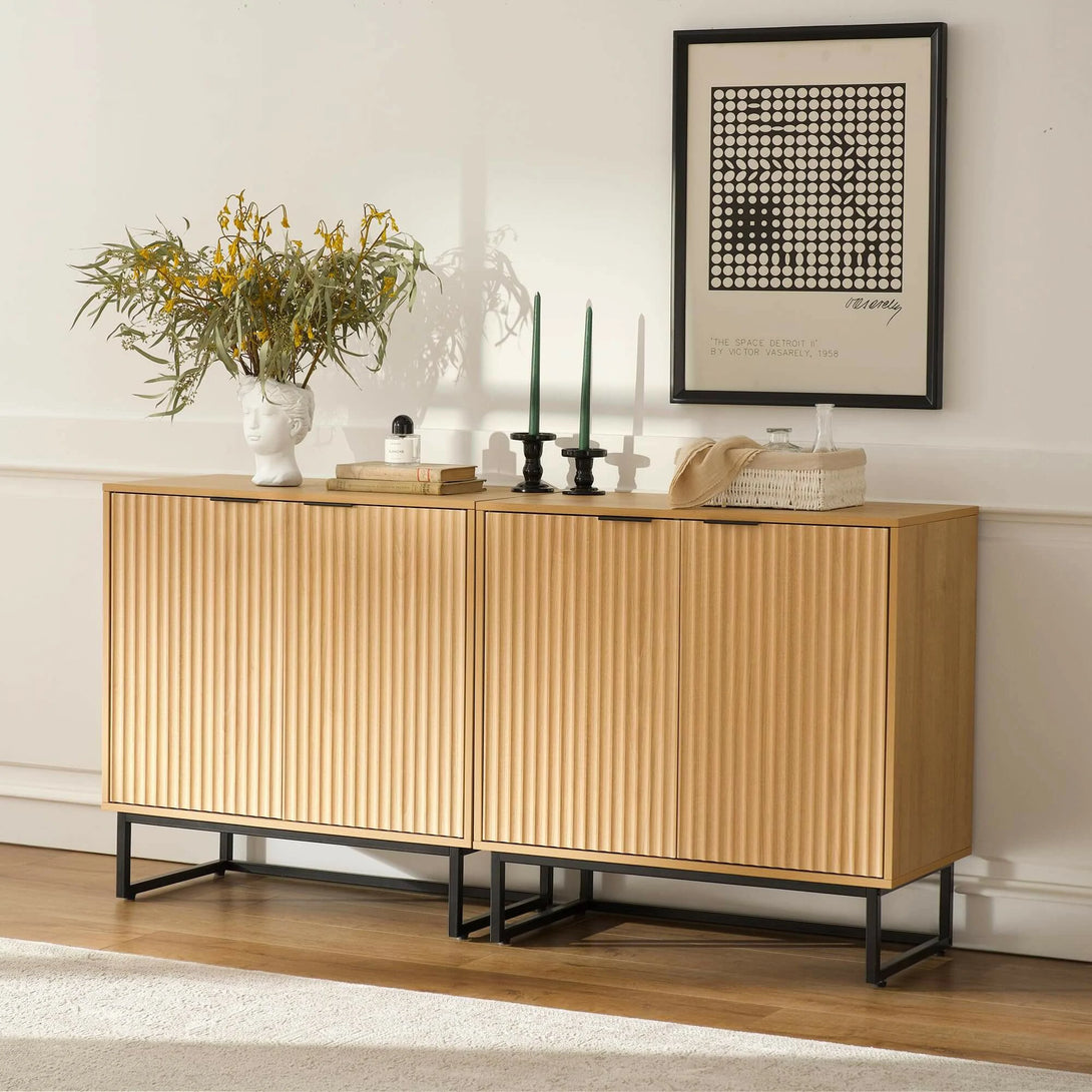 Fluted Storage Unit Fluted Storage Cabinet - Stylish & Luxury | Eyythung – EYYTHUNG